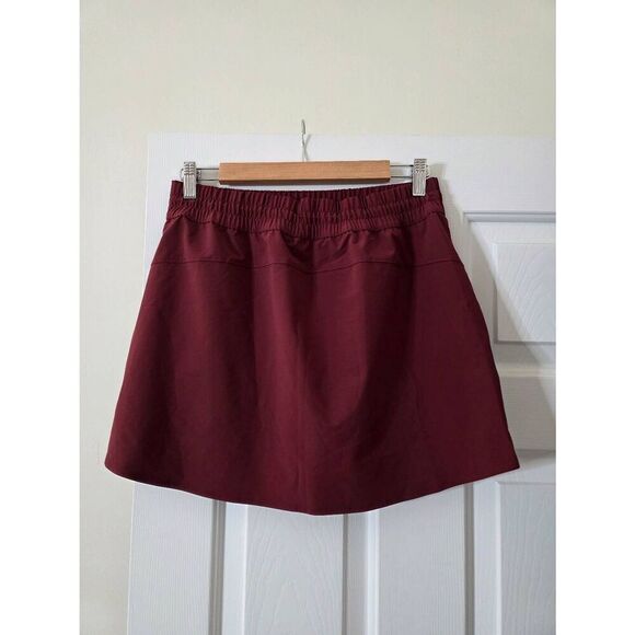 Athleta Down High Rise 15" Skirt. WINE US S NWT - Picture 5 of 8